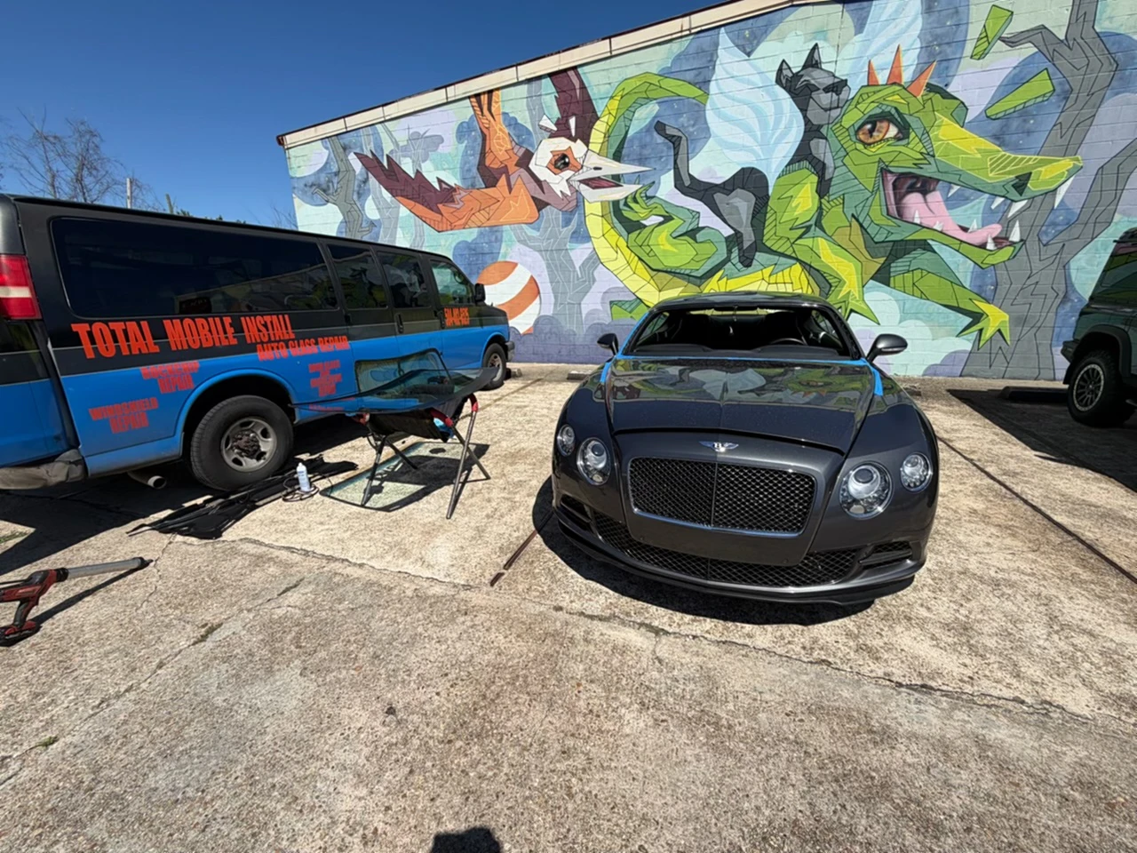 Mobile auto glass and tint workmanship photo 12 by Total Mobile Install in New Orleans