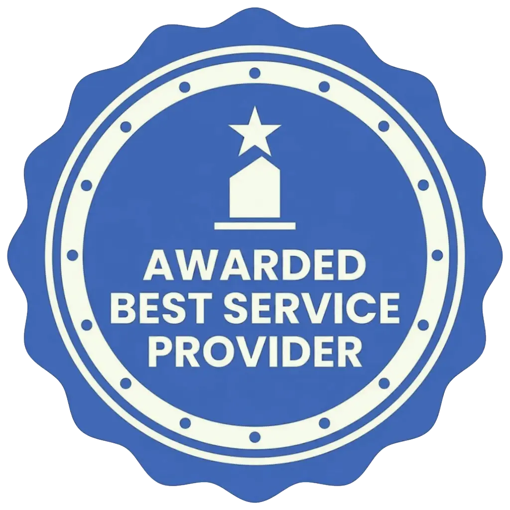 Awarded Best Service Provider badge
